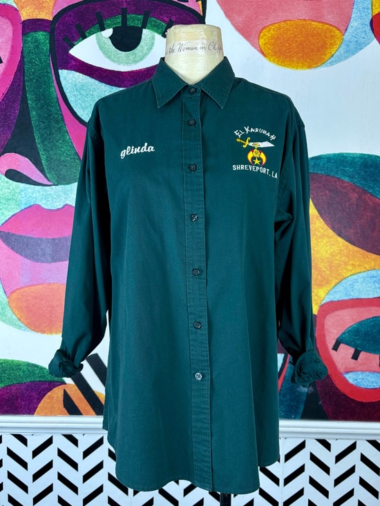 Vintage Tops - VTG 2000s El Karubah Shreveport Louisiana “Glinda” Button Up Shirt